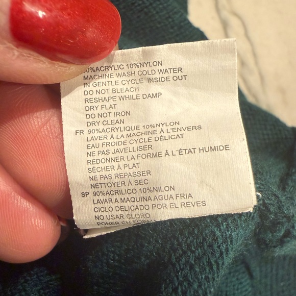 RD Style Teal Green Ribbed Detail Pullover Sweater Cozy Knit Excellent Condition - Picture 8 of 16